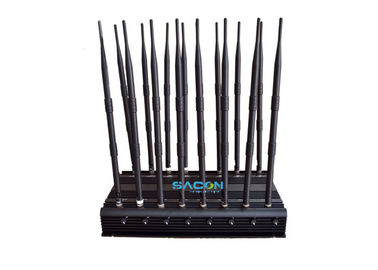 Desktop Wifi Handy-Signalstörgerät 16 Bands mit 38w Leistung, 238x60x395mm Größe