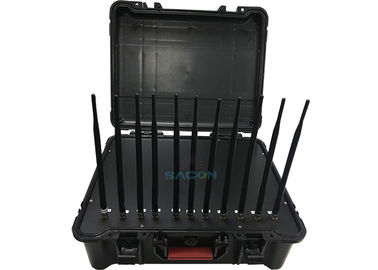 Handheld Box Manpack Jammer 11 Kanäle Antenne 55W Hochleistung eingebaut - in Batterie