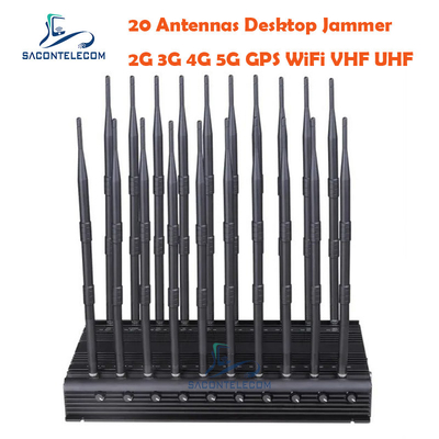 VHF UHF ISO9001 Mobilfunksignalstörgerät 3,5 GHz 3,7 GHz 5,2 GHz 20 Kanäle