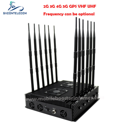 Innenraum 2.4G 5.8G Bluetooth WLAN Signal Störgerät 12 Antennen 80w DCS PCS