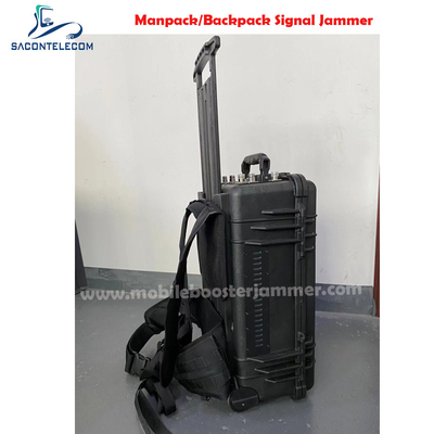 Lock GPS 6 Kanäle Manpack Jammer 2G 3G 4G 5G 120w Hochleistungs Rucksack