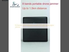 8-Kanal 1,5 km Reichweite tragbarer FPV-Drohnen-Signalstörer