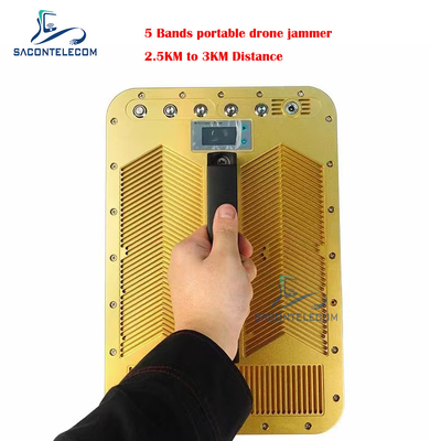 Directional Shield Drone Signal Jammer Blocker 5 Bänder 135w 2500 Meter