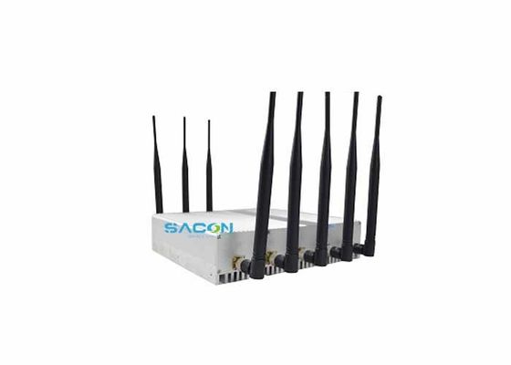 18W Ausgangsleistung 8-Kanal-Signaljammer mit 40m Störreichweite für Handyblocker und WLAN-GPS-Jammer