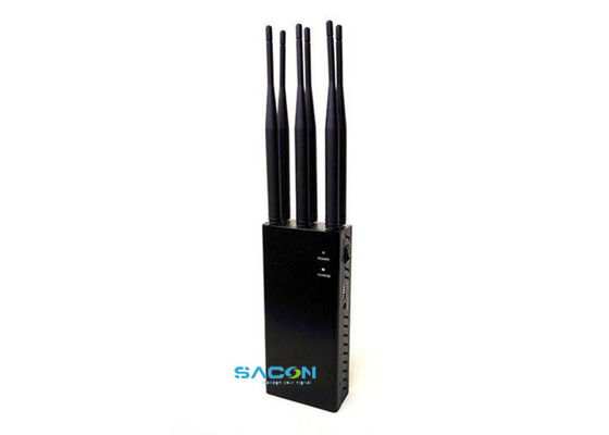 6 erweiterte Antennen Portable Wifi Signal Jammer mit 5 Watt Ausgangsleistung und 8000mAh Batterie