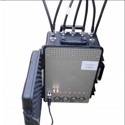 7 Bands Portable Convoy Bomb Jammer Militär Signal Jammer Gepäckkoffer 350w
