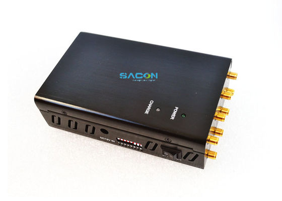 DC12V 4W Portable WiFi Jammer mit 8 Omni-Antennen für 20m Störbereich und 1,5 Stunden Arbeitszeit