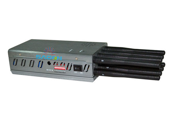 8 Watt Handheld Signal Jammer mit 30m Reichweite und 8 Antennen zur Blockade von Mobiltelefonen