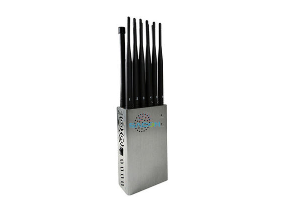 8.4W 12 Antennen Handheld Signal Jammer mit 20m Schutzradius für Handy- und Mobilfunksignalblockade