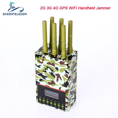 3w 6 Kanäle 20m Militär-Signalstörgerät 2G 3G 4G GPS WLAN 4000mAH