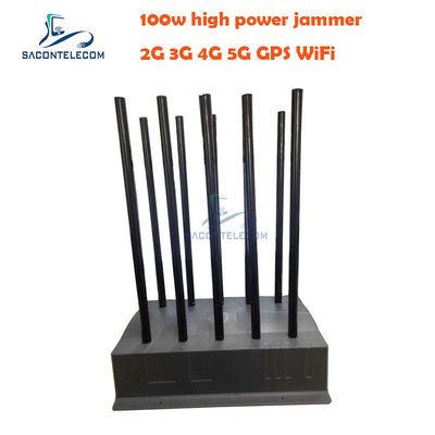 100W Hochleistungs-Signalstörsender mit 10 Kanälen für VHF UHF GPS Störgerät