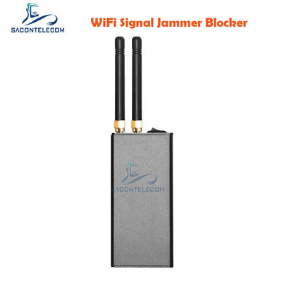 1200mAh Akku 10m Störradius 2 Antennen GPS Störsender WLAN GPS Blocker Tragbares Signalstörgerät