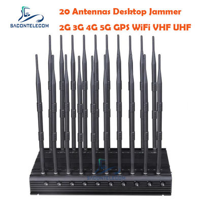 52 Watt 20 Kanäle Handy-Signal Störer mit 60 Meter Reichweite Wireless Signal Blocker
