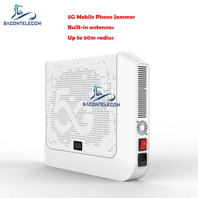 Desktop 12-Kanal Signal Jammer mit 50m Radius und integrierten Antennen zur sicheren Handy-Blockierung