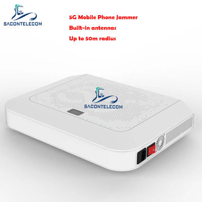 Desktop 12-Kanal Signal Jammer mit 50m Radius und integrierten Antennen zur sicheren Handy-Blockierung