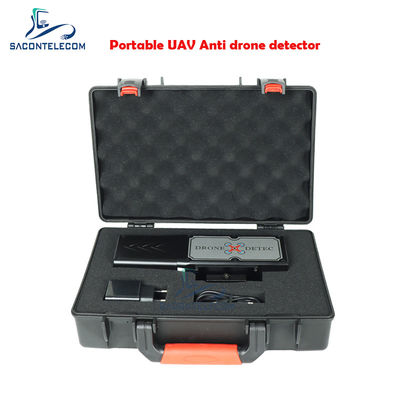 Handheld Drone Signaldetektor 1,8 Zoll LED 2.4G 5.8G 2KM Entfernung eingebaut in Batterie