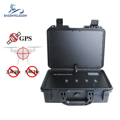 3 Bands Portable Drohnen-Signalstörgerät WiFi GPS 65w Koffer UAV Drohnen-Signalblocker