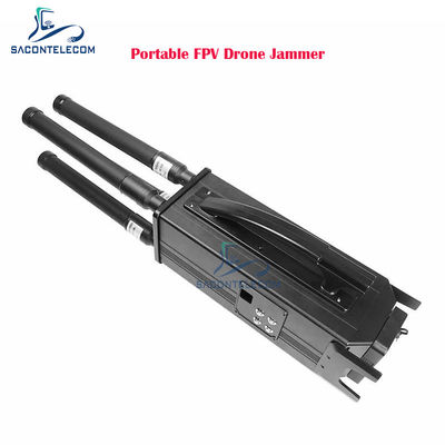 160W 4-Band tragbarer Drohnensignalstörer mit 1,5 km Störreichweite und integriertem Akku