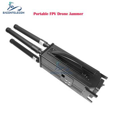 4 Bands 160w Portable FPV Drohnensignalstörgerät 1,5 km Störweite eingebaute Batterie