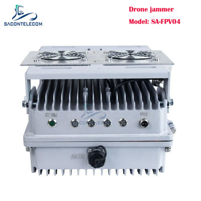 200W 4-Kanal Fahrzeugmontierter Drohnensignalstörer FPV-Drohnenstörer mit anpassbaren Frequenzen