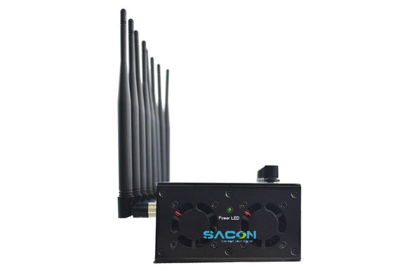 8 Antennen 20W Einstellbarer Ausgangssignal Störsender Handyblocker für 3G 4G WiFi GPS