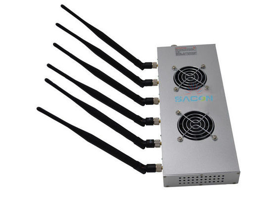 Hochleistungs-12W-6-Band-Handy-Jammer mit 30m Reichweite für Bibliotheken und sichere Bereiche