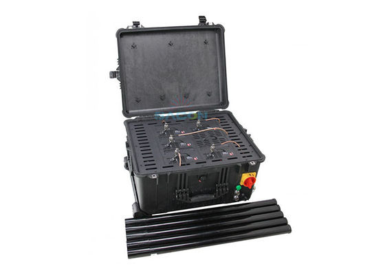 150W Ausgangsleistung Manpack Jammer mit 20-200m Störbereich und 5 Bands RF Blocker