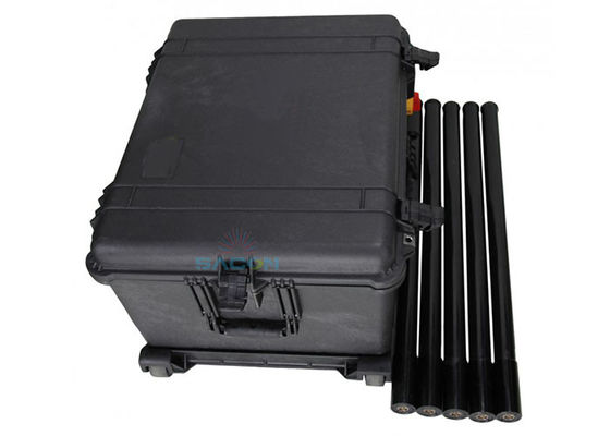 200m Reichweite 150W Leistung 5 Bands Portable Manpack RF Jammer für Sicherheitskräfte