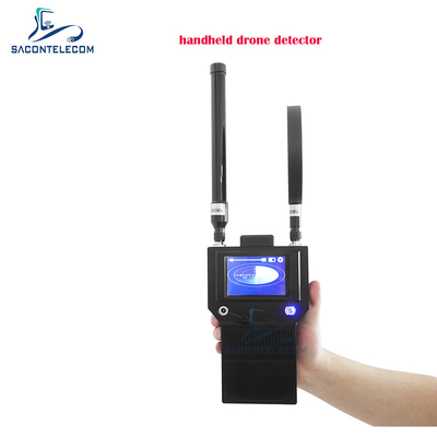 Tragbare 1,5 km bis 2 km Radius Anti-Drohnen-Signaldetektor 400-6000 MHz Handheld UAV-Drohnen-Detektor