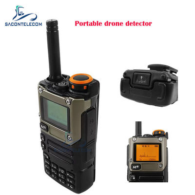 Tragbarer Handheld-Drohnendetektor mit 600-800 m Reichweite, 700 MHz-6 GHz Frequenzband und 360-Grad-Arbeitswinkel