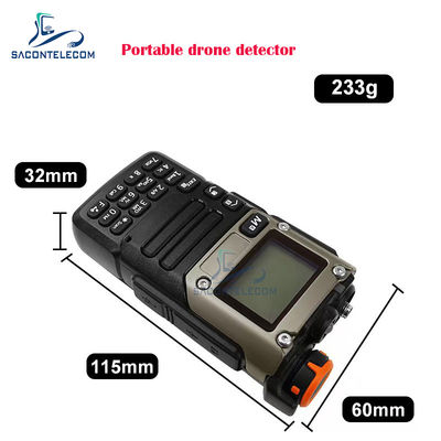 Tragbarer Handheld-Anti-Drone-Detektor mit 700-6 GHz-Frequenz und 800 m Detektionsdistanz