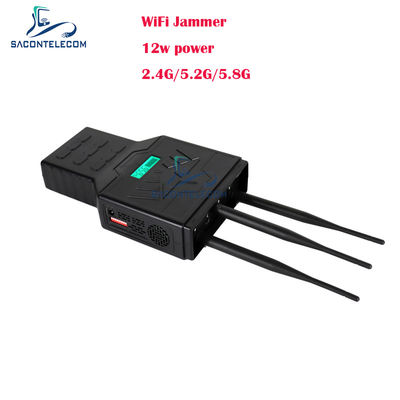 Handheld-Handy-Signal-Jammer mit 2.4G 5.2G 5.8G Bands bis zu 50m Reichweite und 3 Bands Abdeckung