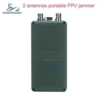Portable 2 Bands Handheld Anti Drone Jammer mit 60W Ausgangsleistung und 32000Mah Batterie