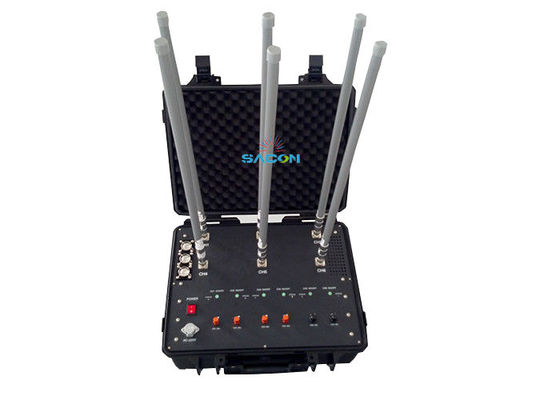 20-2700MHz 8-Band Manpack-Störsender mit 50 Watt Ausgangsleistung, Handkoffer-Störsender-Abwehrsystem