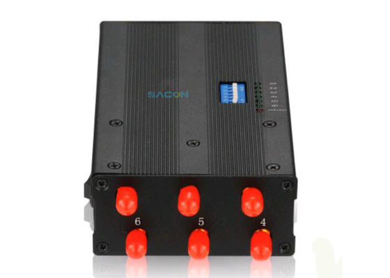 6 Antennen Portable Mobile Phone Jammer mit Lithium-Batterie und 15m Störbereich