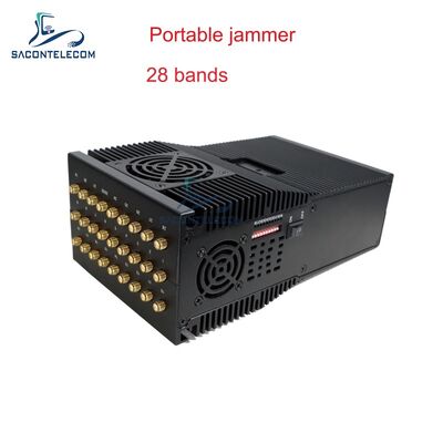 28 Kanäle 28W tragbares Signalstörgerät mit 27 Antennen zur Wireless-Signalblockierung