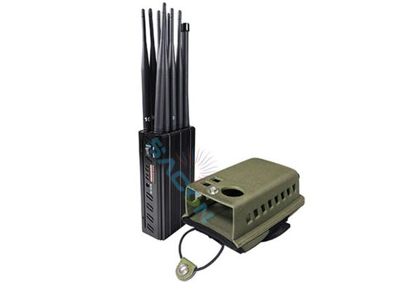 10 Kanäle Portable Mobile Signal Jammer mit 10 Watt Leistung und 30m Radius