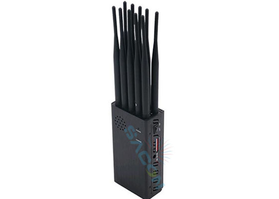 10 Kanäle Portable Mobile Signal Jammer mit 10 Watt Leistung und 30m Radius