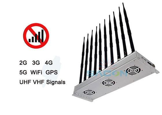 5G-Signalstörgerät für Innenräume mit 10 Antennen und 30 m Radius für 24 Stunden kontinuierlichen Betrieb