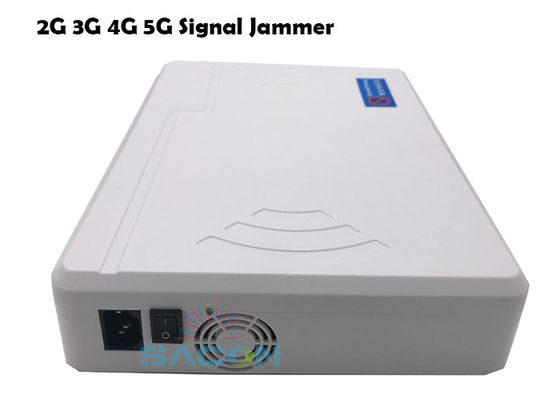 8 Kanäle 20W Ausgangsleistung Mobile Signal Jammer mit eingebauten Antennen für 2G 3G 4G 5G WiFi GPS-Blocking