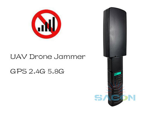 Leichtes Gewicht 2.4G 5.8G GPS 500m Handheld Drohne Signal Jammer