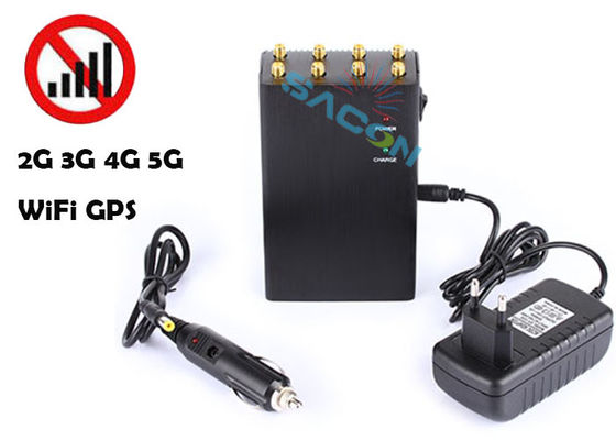8-Kanal Hochleistungs-2W tragbares Signal-Jammer Handheld Anti-Tracking für 3G 4G GPS WiFi