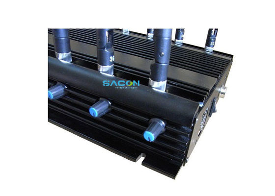 30W Ausgangsleistung 12 Kanäle Wireless Signal Jammer mit Autoadapter Design für Gefängnis Handy Blockierung