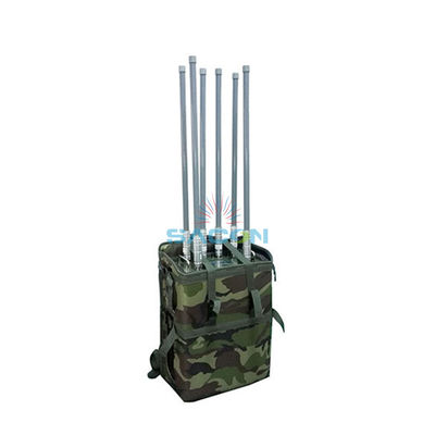 6 Antennen 75W 100m Reichweite Manpack Handy Signal Jammer mit eingebautem Akku