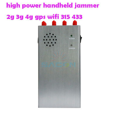 8000mAH Batterie 8 Antennen Handheld GPS-Signalstörgerät für 2G 3G 4G Signalblockade