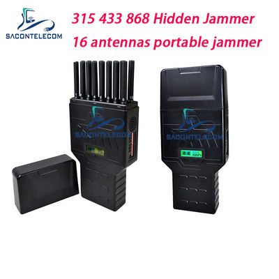 16 Antennen 12000mAh 12W Tragbares Signal-Jammer für 2G 3G 4G 5G GPS WiFi Blockierung