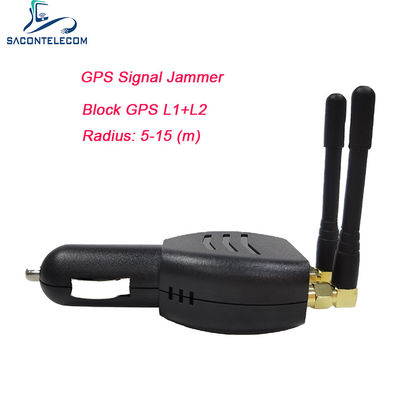 ISO9001 Mini-GPS-Jammerblocker mit 15m Entfernung Omni-Antenne Leichtgewicht für Autoleuchter 12V-24 DC