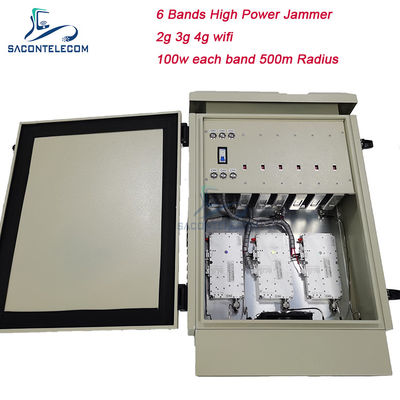 600 Watt wasserdichtes Außen-Bombensperrer mit 600m Radius für 5G 5.2G 5.8G Signalblockade
