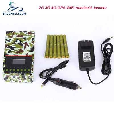 3w 6 Kanäle 20m Militär-Signalstörgerät 2G 3G 4G GPS WLAN 4000mAH