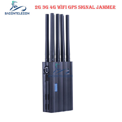 8 Kanäle Portable Signal Jammer mit 4000mAH Batterie und 20m Reichweite GPS WiFi Mobiltelefon Signal Blocker